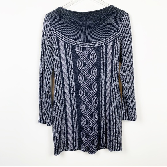 Aryeh | Anthro Rope Printed Long Sleeve Dress - Picture 3 of 6